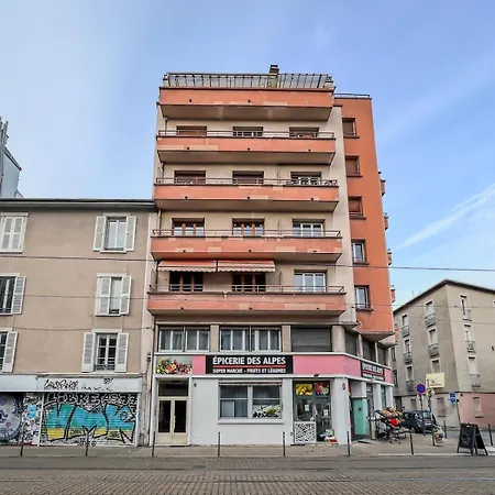 5 Min Walk Gem - 2 Bedrooms - Fiber Wifi - Loggia Appartamento Grenoble